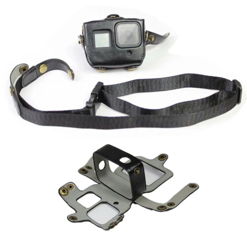 Сумка чехол из искусственной кожи для Gopro Hero 8 защитный аксессуары экшн камеры с