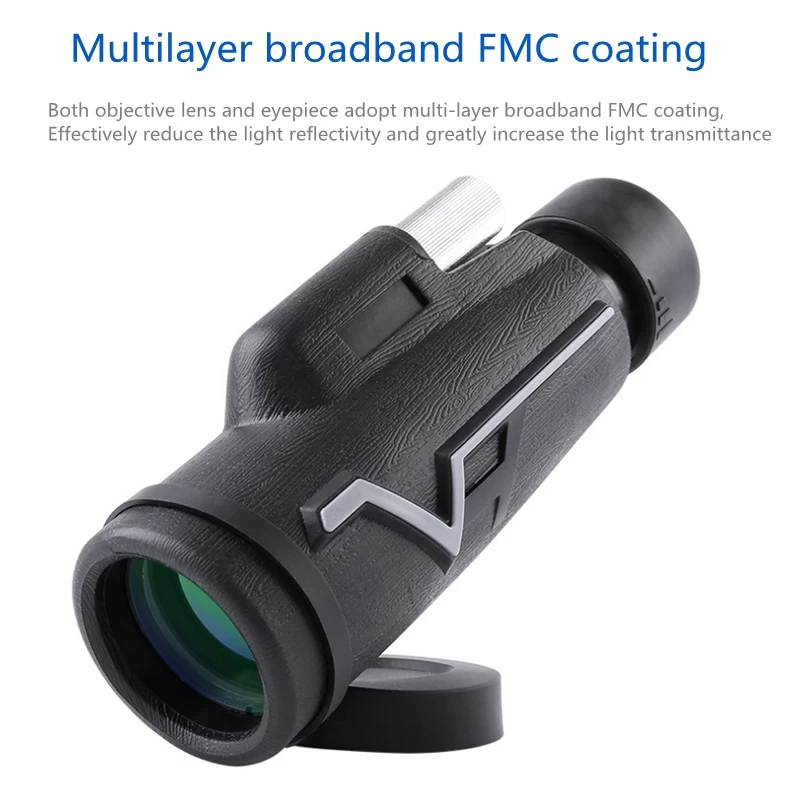 

25x50 Single Focus Spotting Telescope Night Vision Monocular Zoom Optic Lens Binoculars Coating Lenses Hunting Optic Scope