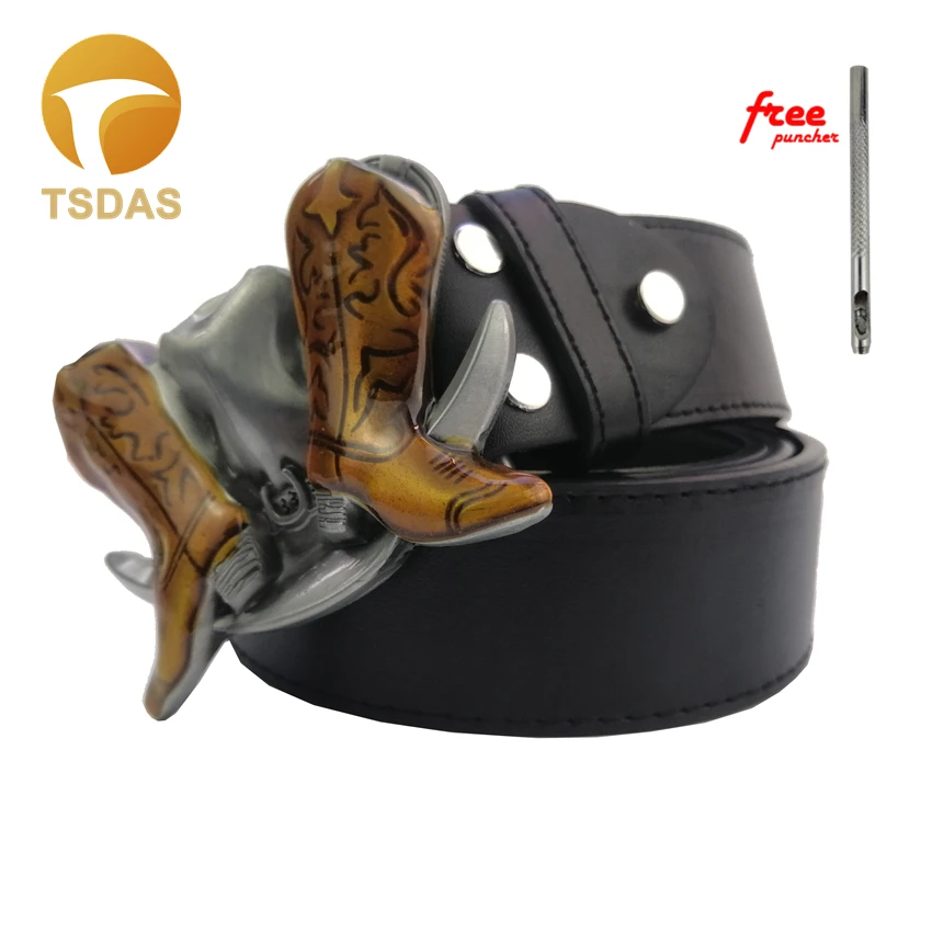 Пряжка для ремня в западном стиле мужская модный пояс с 3D серебряным покрытием