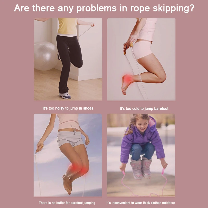 Фитнес йога коврик Скакалка пола тренировок для Спортивные щитки бесшумный