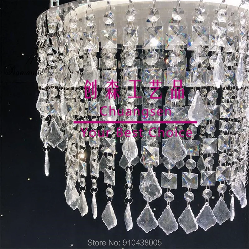 Розничная продажа акриловые стойки для торта деко стеклянная хрустальная люстра