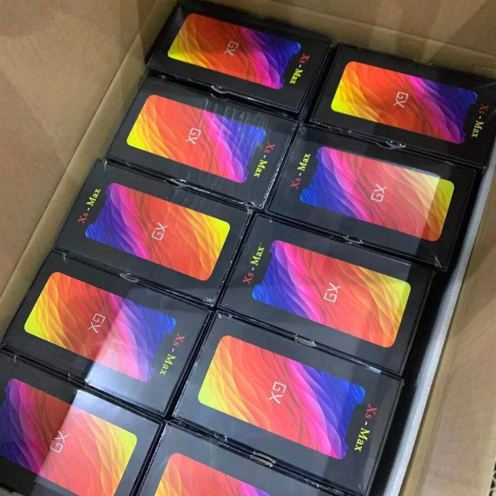 Pantalla OLED AAA +++ GX para iPhone XS MAX, montaje de repuesto, digitalizador t&aacute;ctil, reparaci&oacute;n, Regalos gratis, 5 uds.-5