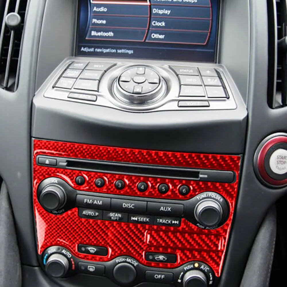 

2Pcs AC Panel Cover Decoration For Nissan 370Z 2009-2020 Frame Protect Set Stylish