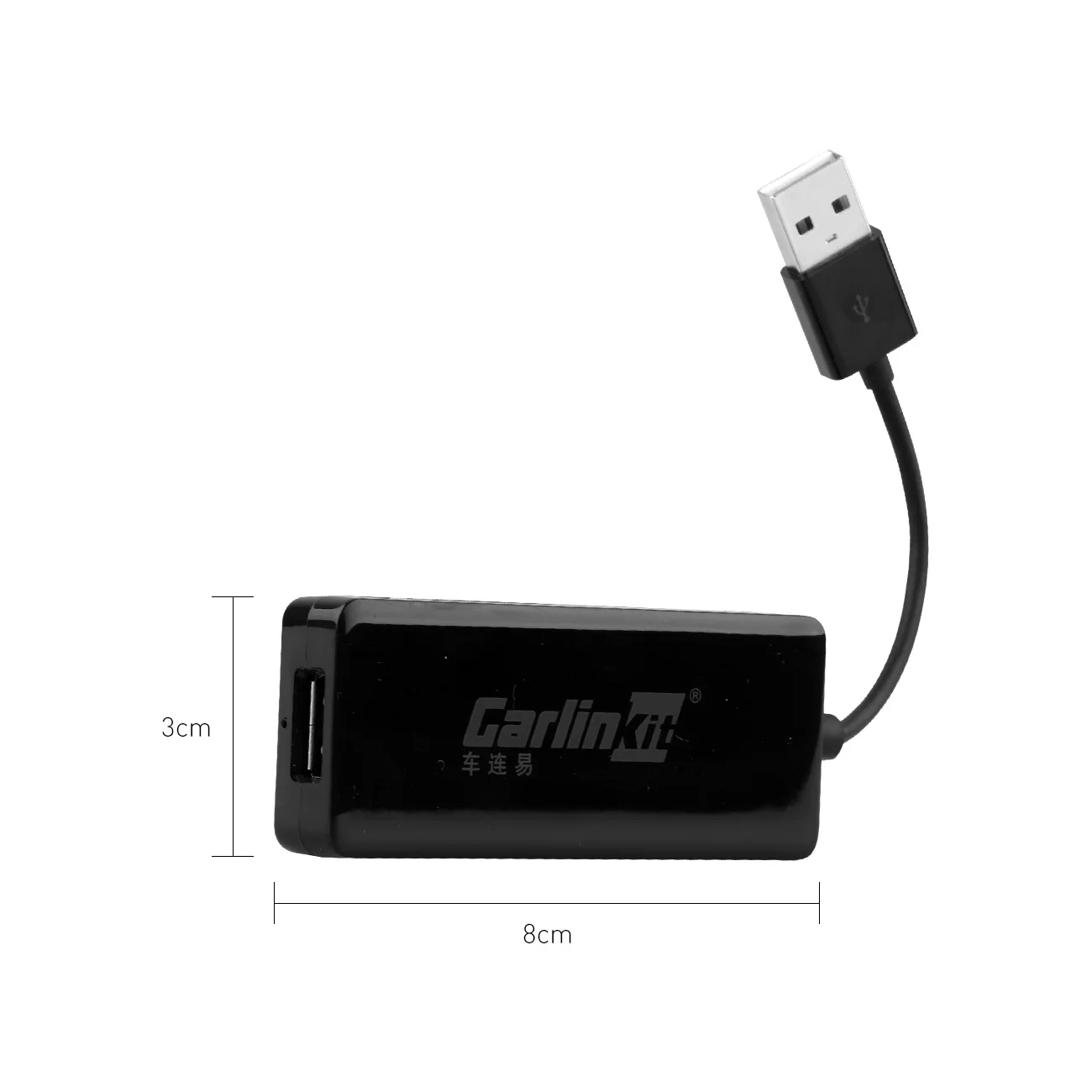

Black Wired Carplay Adapter Dongle Car TV For iOS Android Screen Mirror Link Car Stereo Player Dongle GPS Carplay Display Dongle