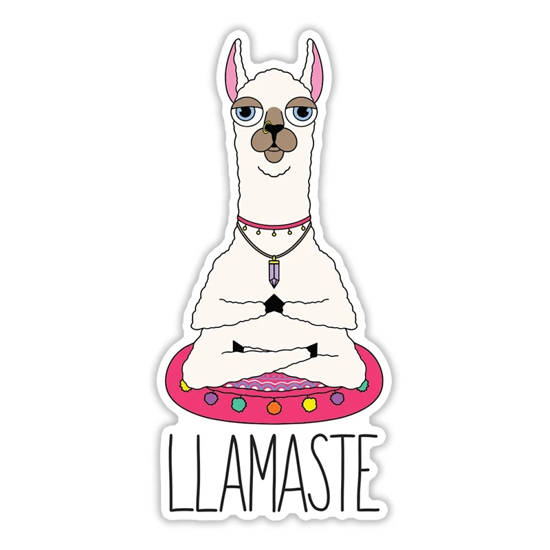 

S50854# 13CM/17CM Personality PVC Decal For LLAMASTE Waterproof Car Sticker on Motorcycle Laptop Decorative