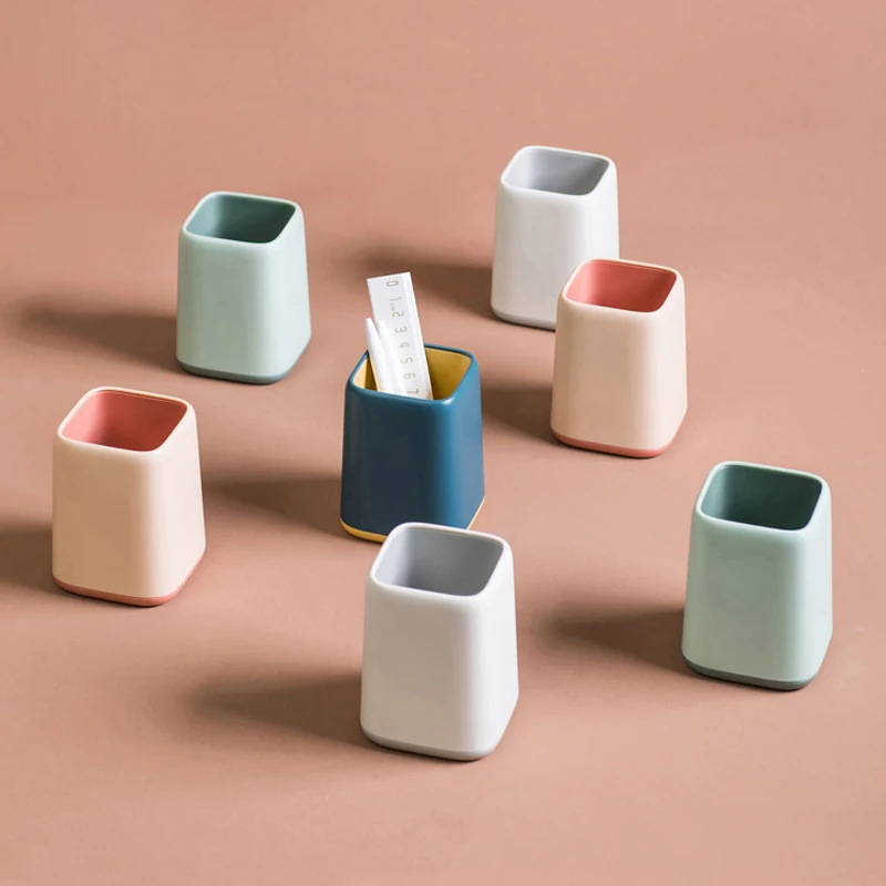 Двухуровневый держатель для карандашей в скандинавском стиле офисный