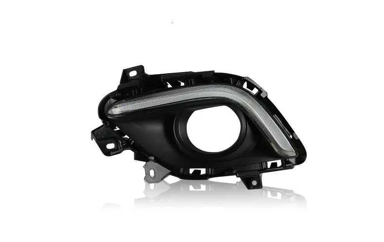 

Osmrk led drl daytime running light for Mazda 6 ATENZA 2013-2016 with yellow turn signals +dimmer and blue night running light