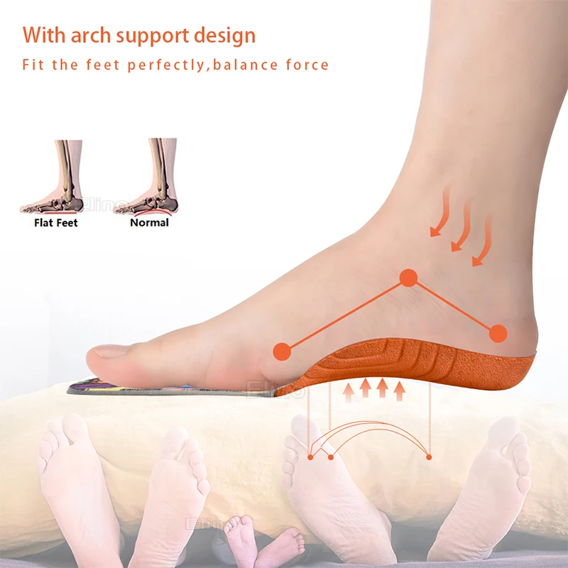 Elino Orthotic Insoles for Chidren Arch Support Shoe Pads Flat Feet Kid XO-legs Valgus Corrector Orthopedic | Обувь