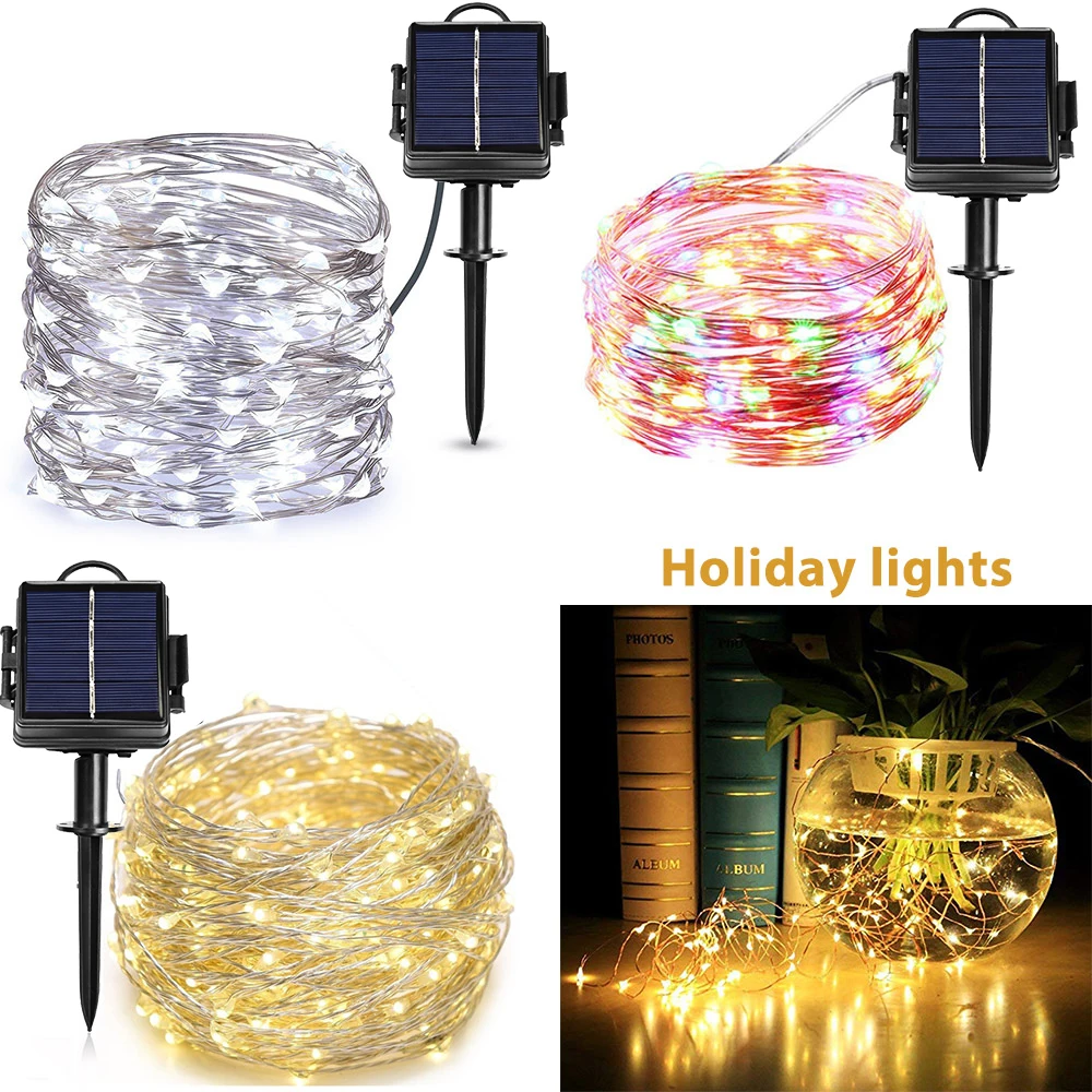 Горячая Водонепроницаемая медная проволочная гирлянда для отдыха на открытом