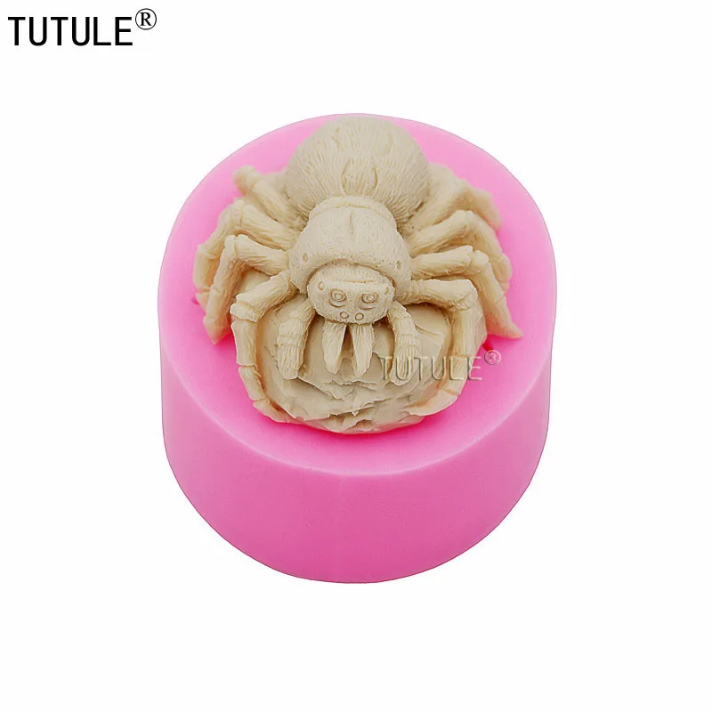 Spider Silicone Rubber Flexible Food Safe Mold-Jewelry,resin ,clay Polymer Mould,paper clay,fondant,plaster Spider Mold