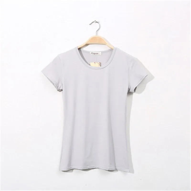 

2021 Brand New Women's T-Shirts Short Sleeves Solid Color Women T Shirt For Female T-shirt Tops Woman T Shirt