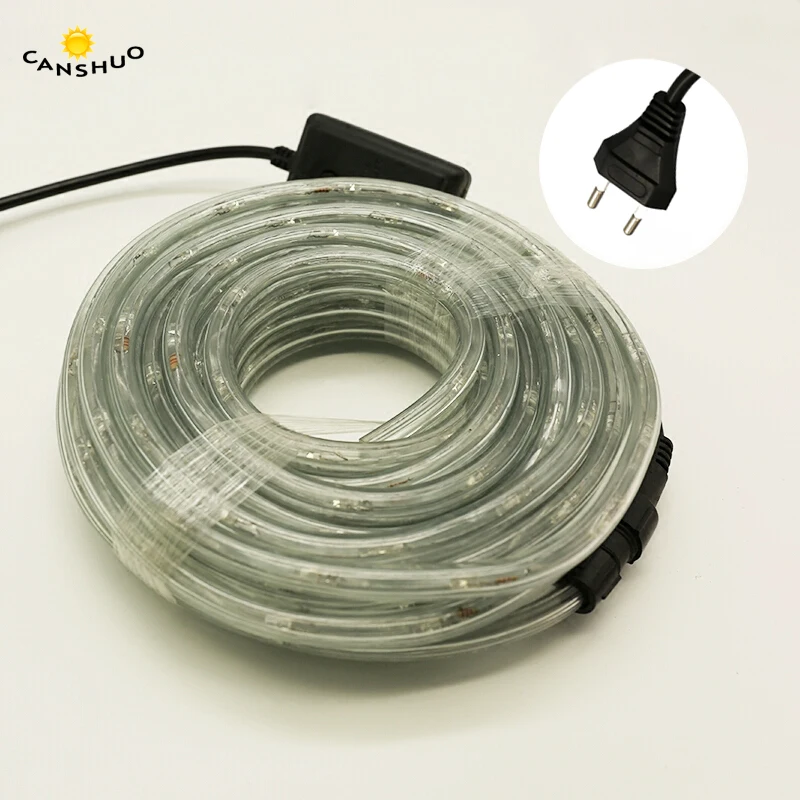 Неоновый светодиодный светильник радужные трубки 8 режимов 220 В Круглый