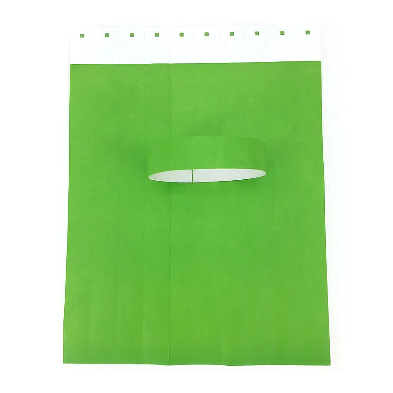 Dark green 100 шт., напульсники Tyvek, 3/4 дюймов, одноразовые, водонепроницаемые, бумажные напульсники для вечеринок, игровых площадок - Цвет: Dark green
