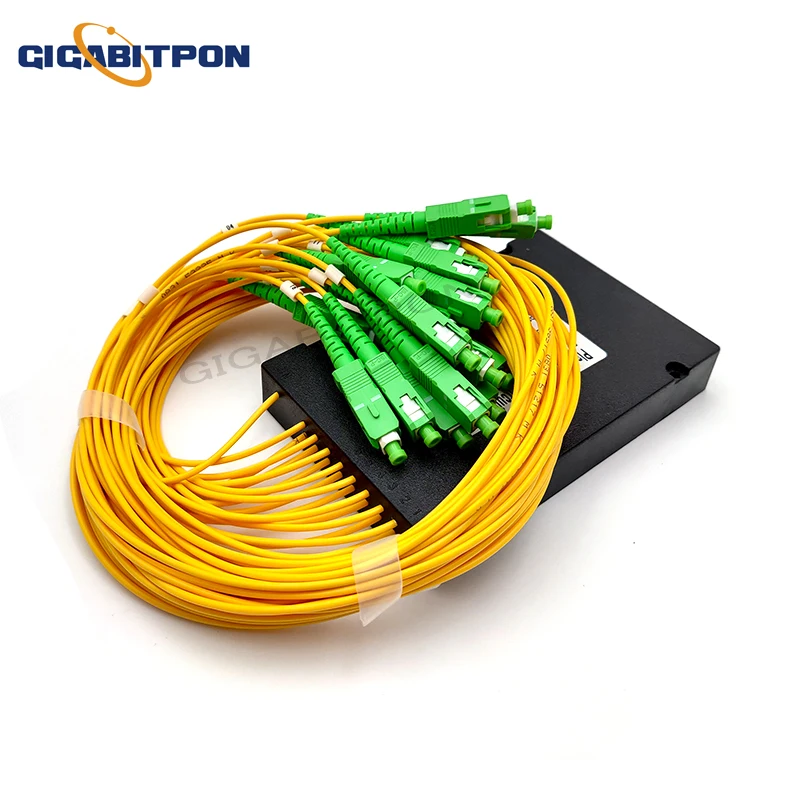 PLC ABS distributor with SC / APC connector 0.9mm 1.5m on both sides FBT plc pigtail type splitter