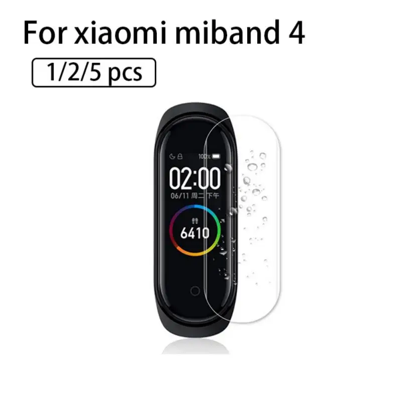 Прозрачная мягкая пленка для экрана Xiaomi Miband 4 защитная смарт-часов Mi Band защита с