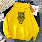 Свитшот в стиле ретро с принтом совы, индивидуальные повседневные толстовки, высококачественные свободные спортивные костюмы для мужчин, теплые пуловеры большого размера для мужчин