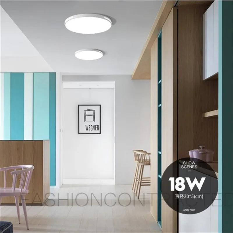 Новый светодиодный потолочный светильник круглый ультратонкий акриловый