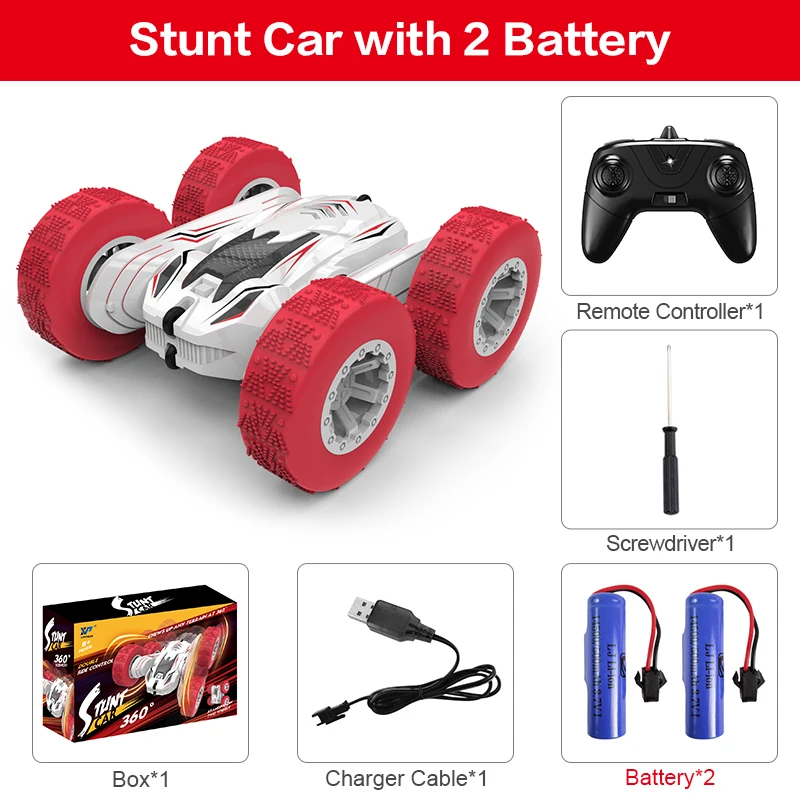 

2.4G Remote Control Car 4WD Drift Stunt RC Car 360 Degree Whirling Double-sided Roll Dancing Driving Vehical Remote Toy For Kids