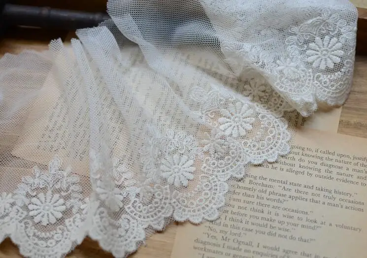 Бесплатная доставка 2 метра вышитая сетка для дома сделай сам хлопковая