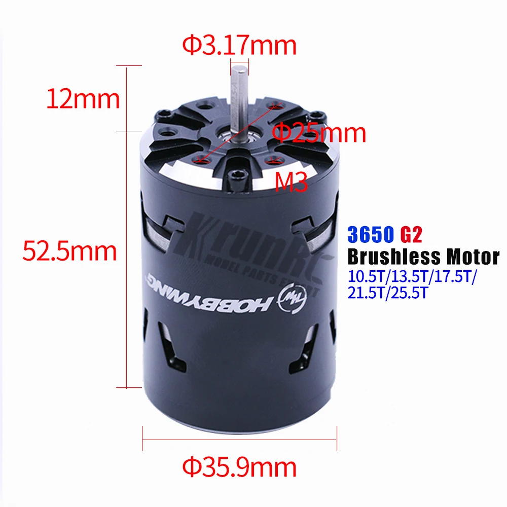 Бесщеточный двигатель Hobbywing XeRun Justock 3650SD 10 5/13 5/17 5/21 5/25 5 T с датчиком движения XR10 60A
