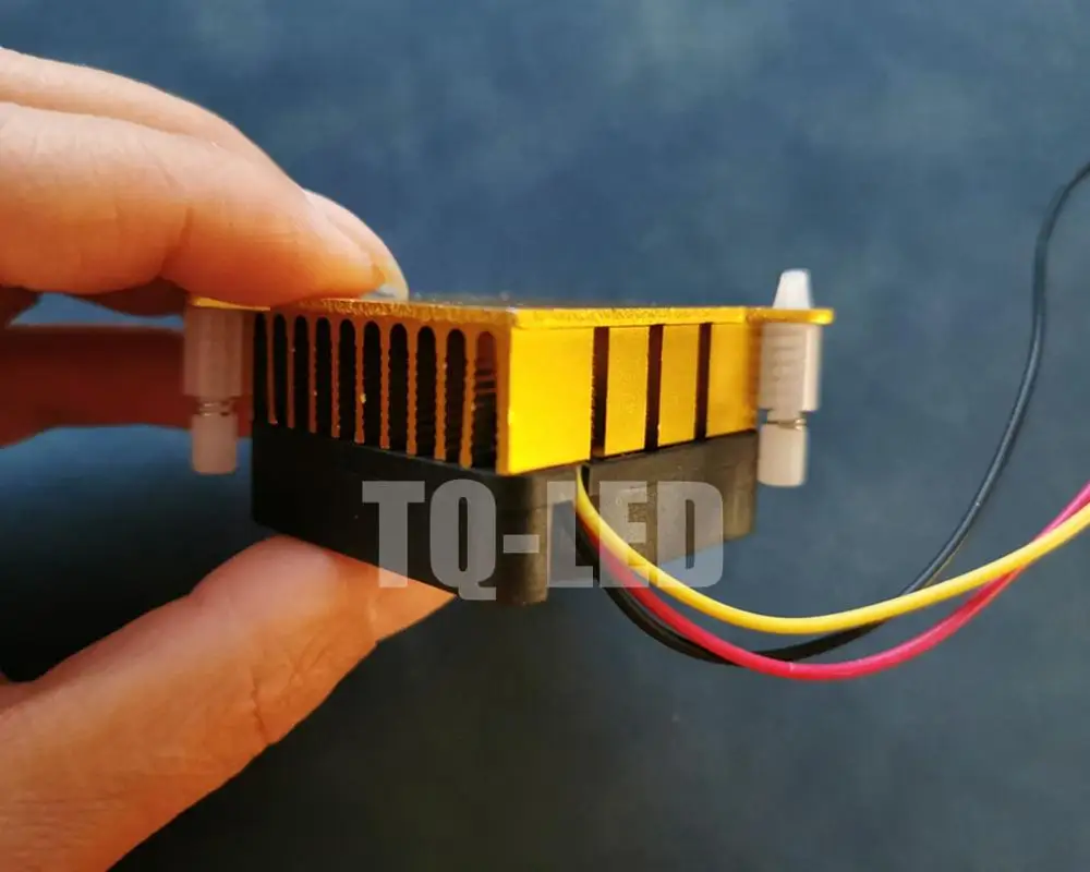 12 В алюминиевый светодиодный радиатор с вентилятором 3 Вт 5 10 20 светодиодное