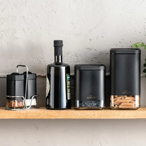 Набор треугольных специй черный сахарный из 7 предметов банки для органайзер