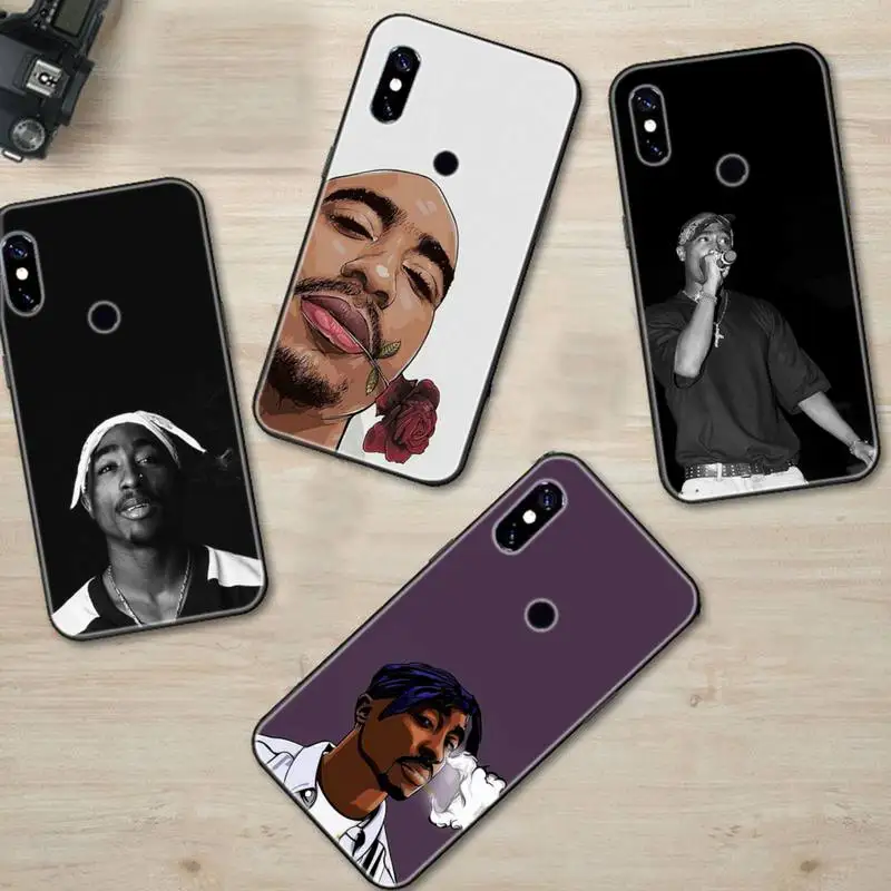 

Rapper 2pac Singer Tupac Phone Cases For Xiaomi 8 9 Se 10 10pro Note 2 3 10 MIX2 S MAX2 3 F1 5X