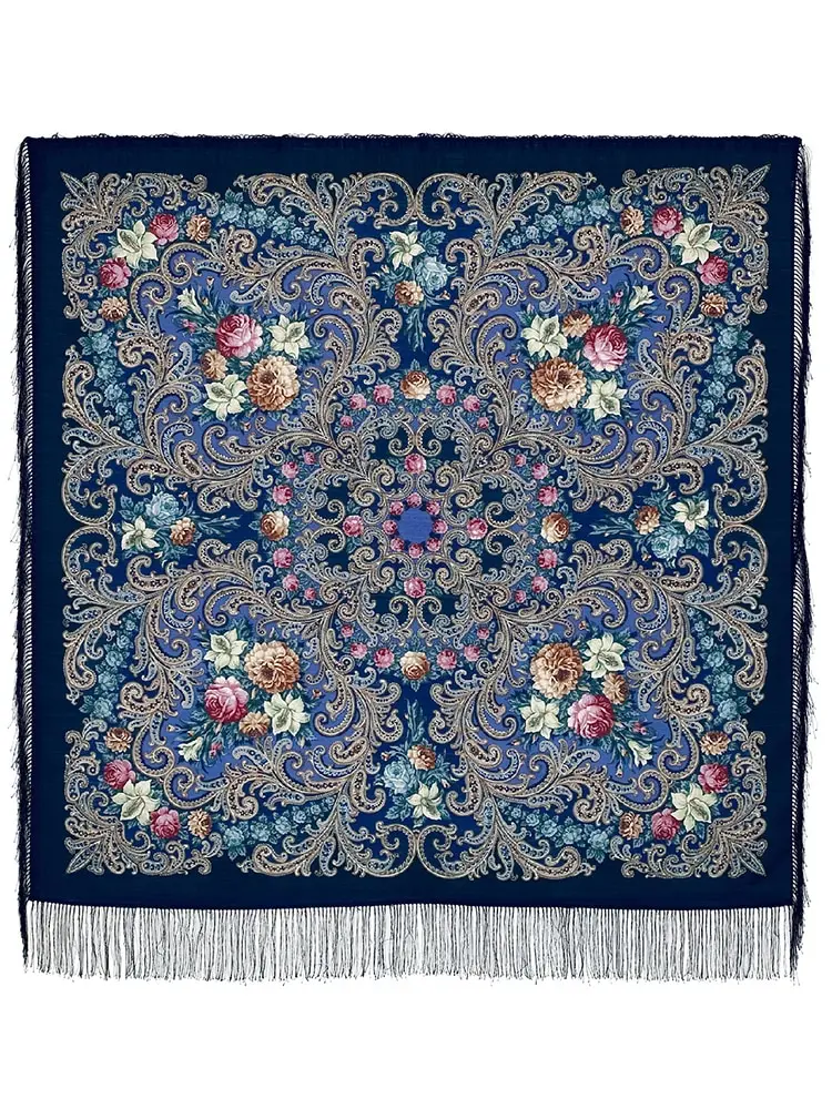 Павлопосадский платок рисунок тайна сердца