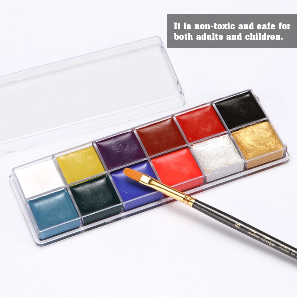 12 цветов масляные краски для лица тела драматического представления рисования