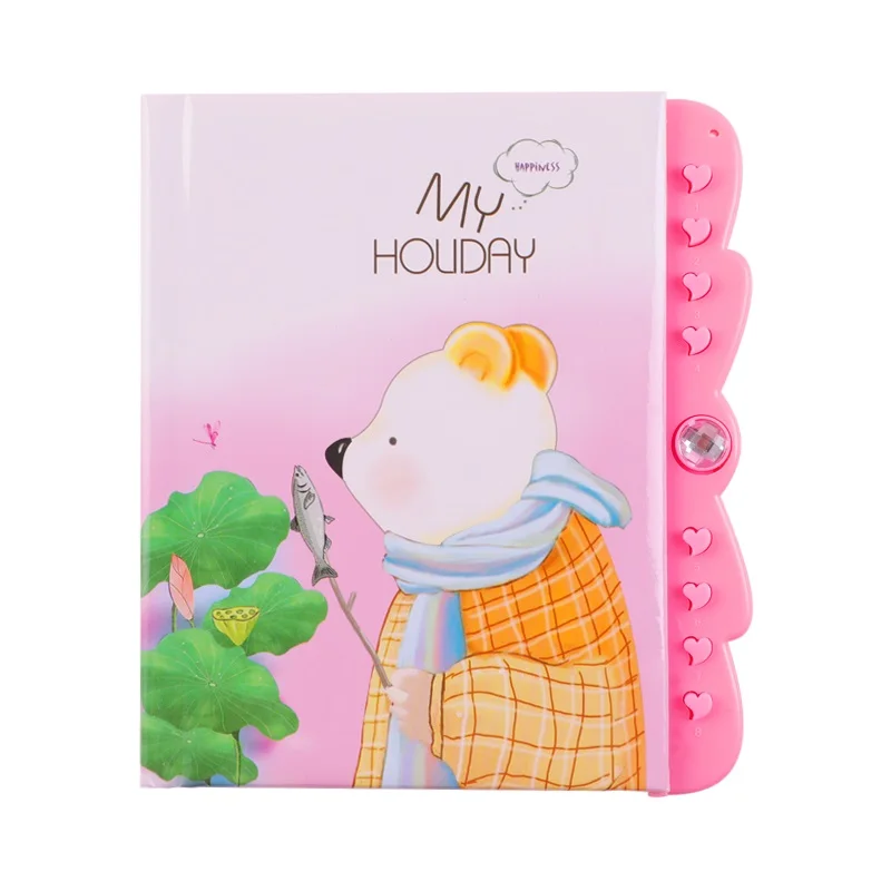 

Children Password Notebook Gifts School Cute Students Animal Smart Lovely Locking Journal Diary Supplies Korean Stationery