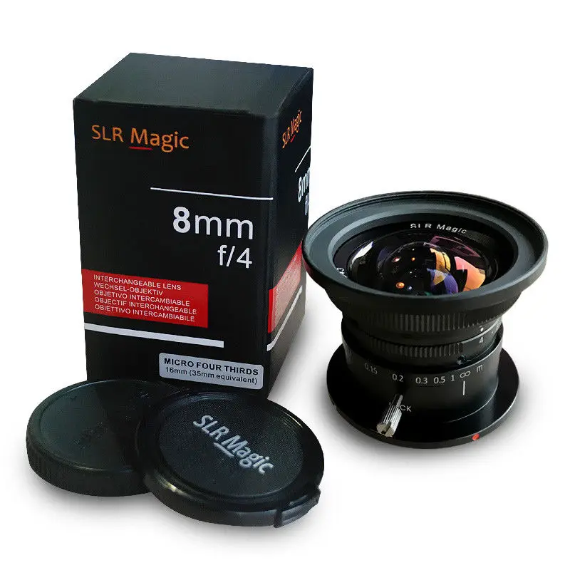 Объектив SLR Magic 8 мм f/4 0 для камеры Micro Four Thirds M4/3 s Panasonic Olympus vs 7artisans | Электроника