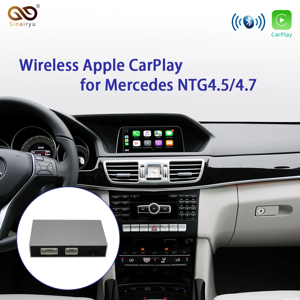 Sinairyu Wi Fi беспроводной Apple Carplay Android авто зеркало A B C E G GL ML класс для Mercedes NTG4.5 4 7 Car Play