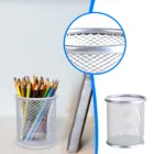 Простой Настольный держатель для ручек, офисные и школьные Чехлы для хранения, металлический белый женский органайзер, домашний декор, хранилище для макияжа
