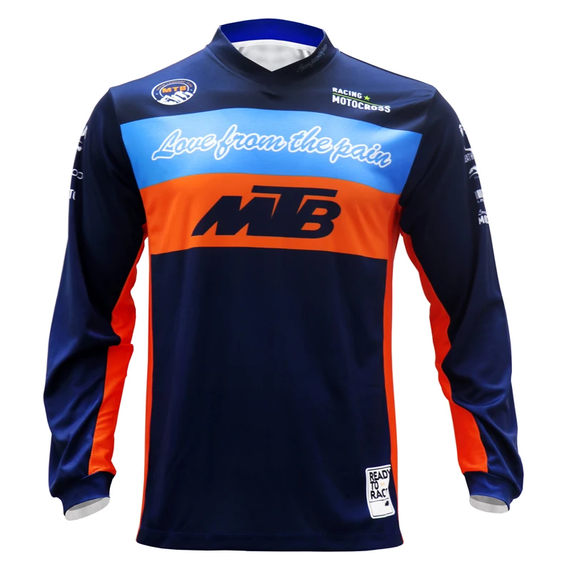 

Moto Jersey racing mtb downhill jersey bmx cycling mountain bike DH maillot motocross jersey with mesh side