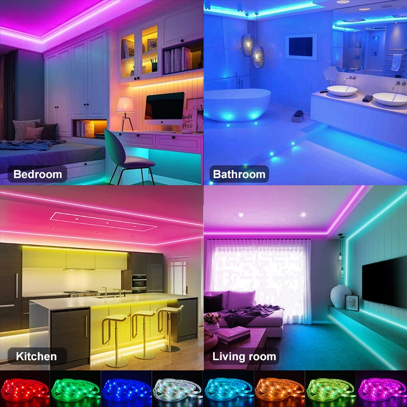 Светодиодная лента RGB с поддержкой Wi-Fi 5-10 м 5050 SMD | Освещение