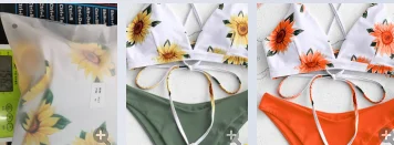 

2021 Bathing Suit Bandeau Sexy Women's Bikini High Waisted Tummy Control Two Piece Swimsuit Swimwear Tankini #G