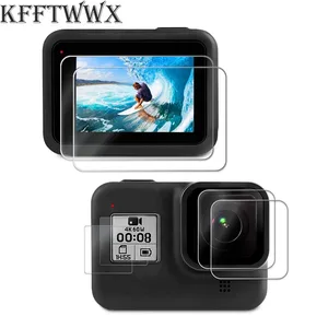 kfftwwx screen protector for gopro hero 8 black camera ultra clear tempered glass gopro hero 8 screen protector accessories free global shipping