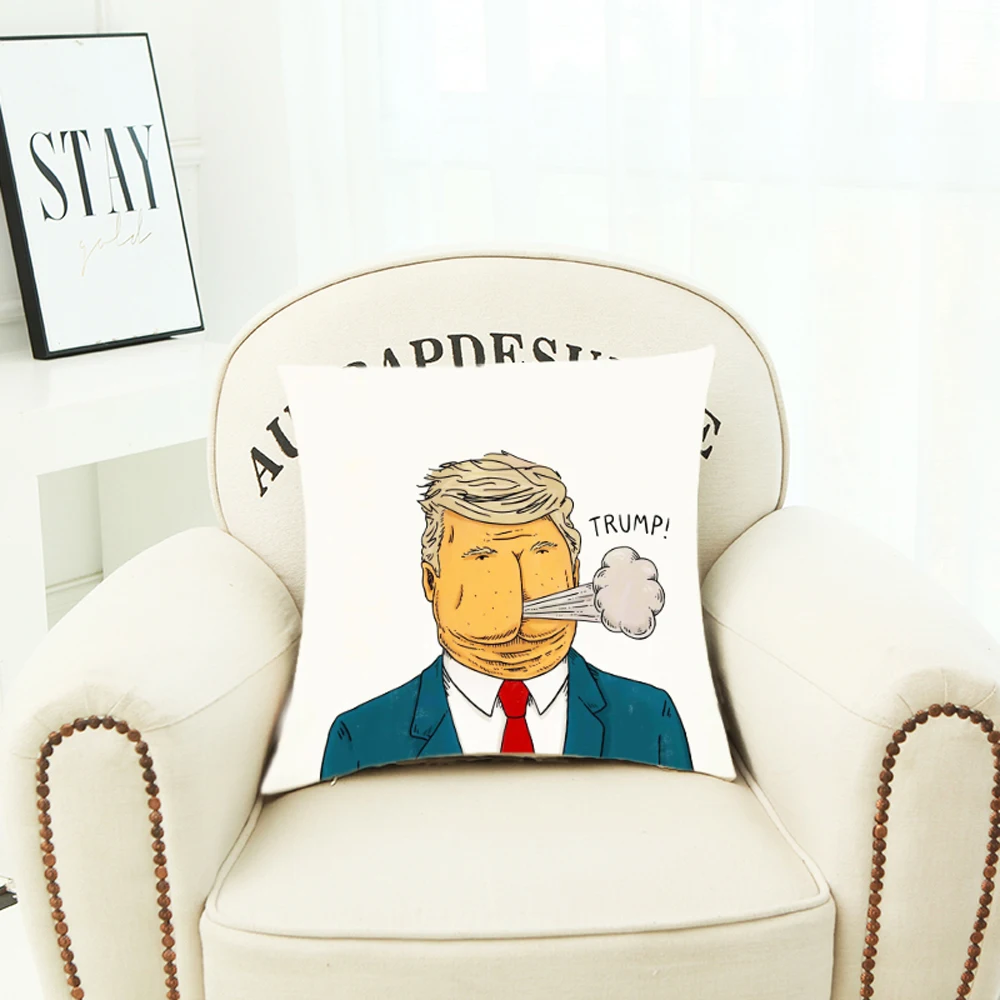 Дональд Джон Трамп портретный чехол для подушки из полиэстера американский