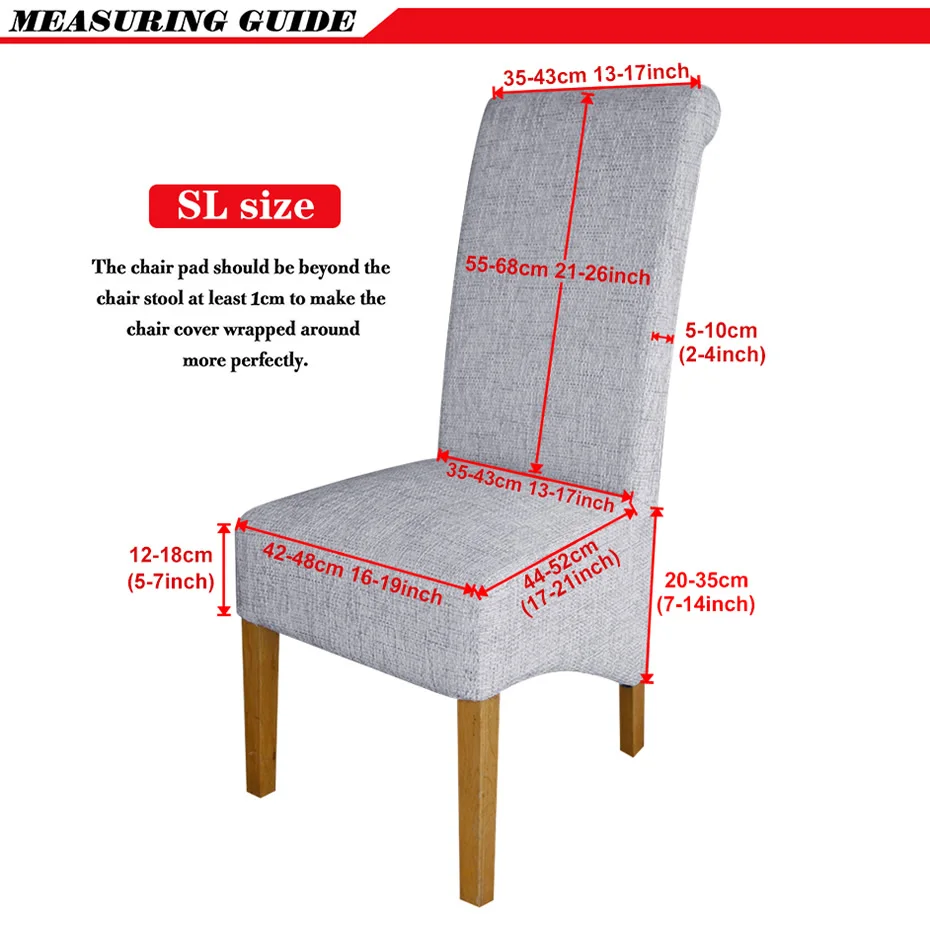 Чехол на стул с принтом растягивающийся съемный чехол большого размера из