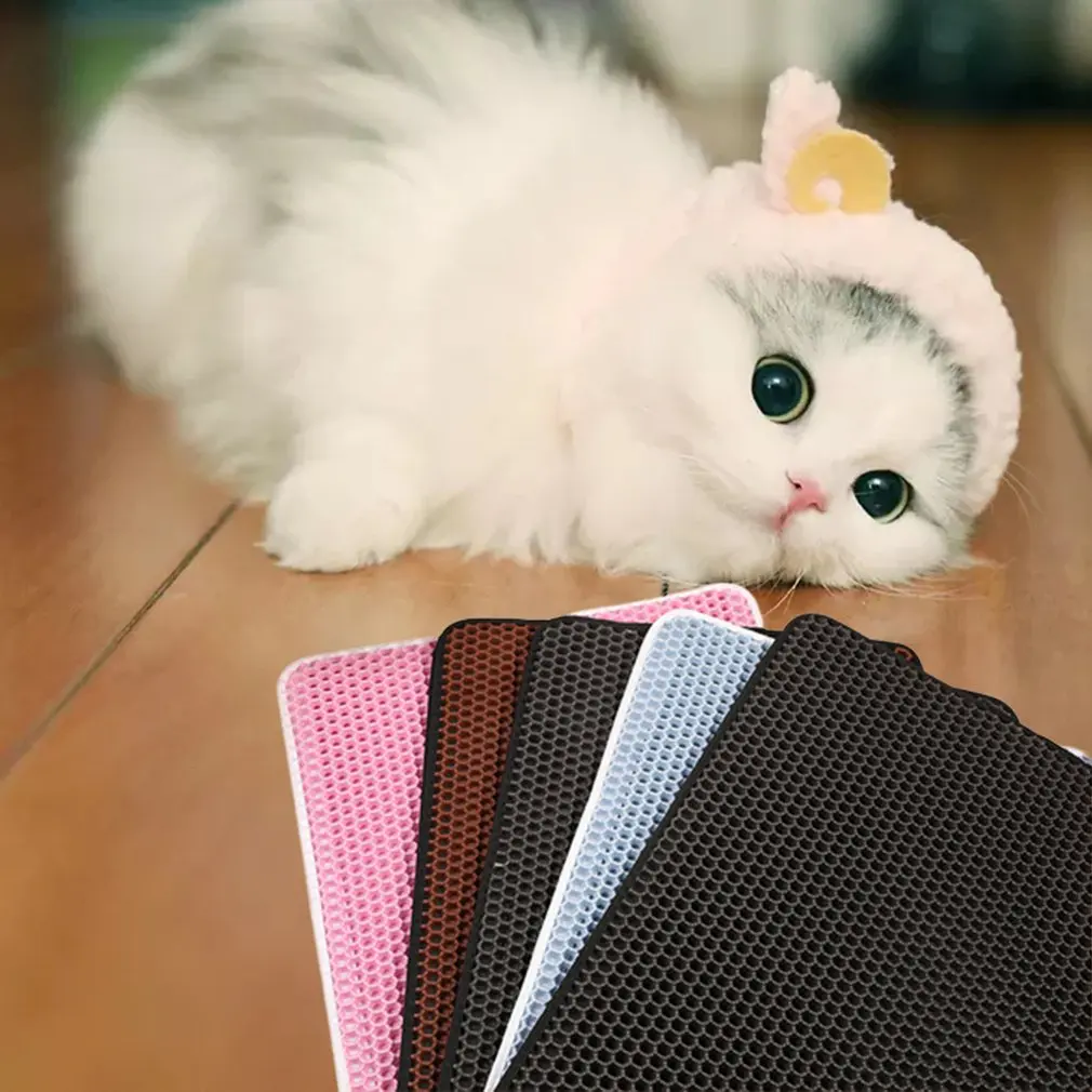 Splash Reusable Cat Sand Box Waterproof Potty Pet Toilet Universal Products Eva Double Litter Mat | Дом и сад