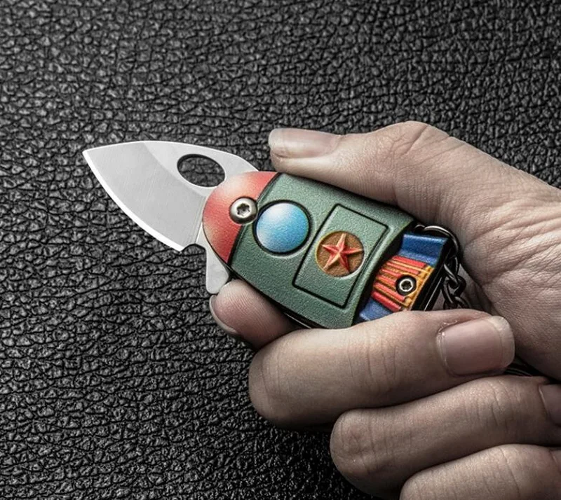 Портативный EDC инструмент из нержавеющей стали, Многофункциональный складной мини брелок маленький инструмент для выживания на открытом воздухе, подвеска
