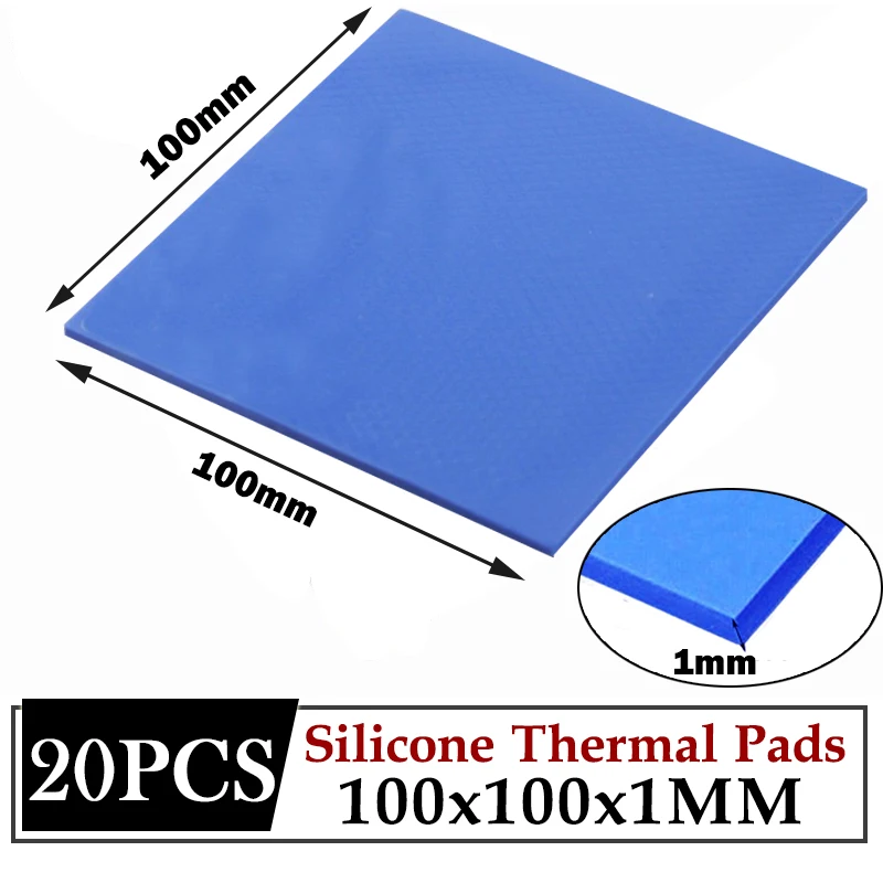 Синяя термопрокладка для процессора Tichkess SMD DIP 20 шт. 100 мм * 1 | Кулеры для компьютеров -1005003181397902