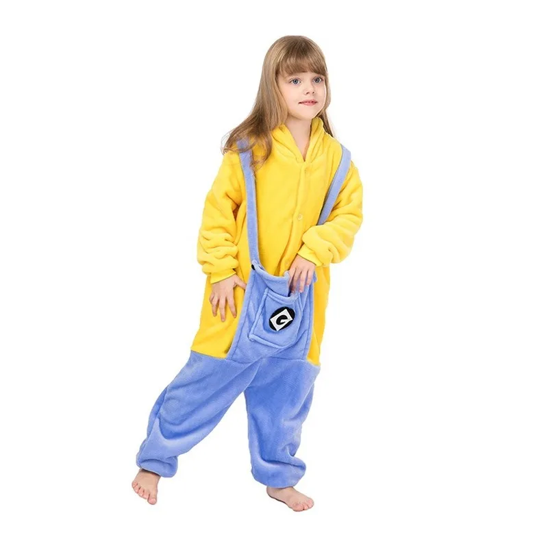 

HOT Autumn winter cartoon Animal Sleepwear Onesies pajamas toilet version boys and girls home flannel Nightie Home Clothes Sets