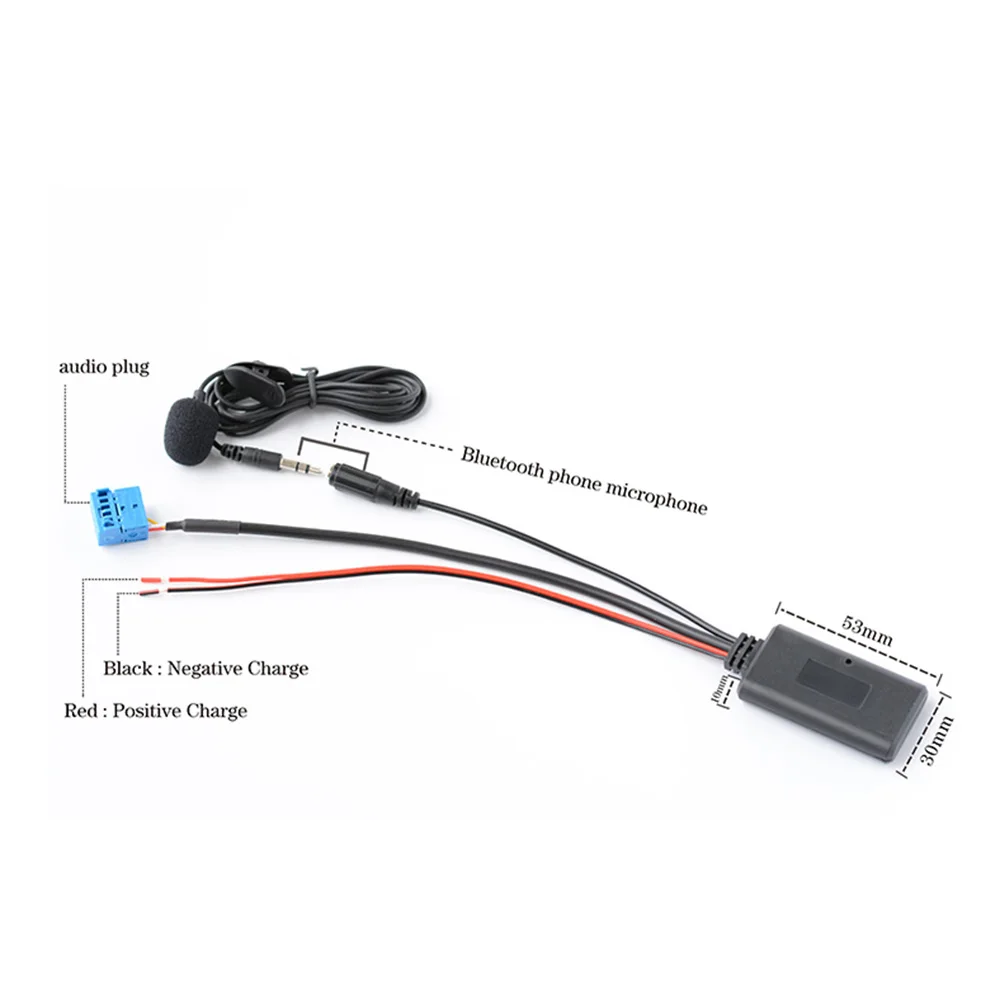 

Black Audio Adapter For Ford Focus Mondeo Fusion Fiesta Galaxy MIC High Quality