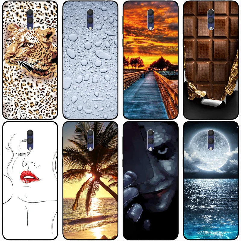 Чехол для Alcatel 1X 2019 с рисунком Розового Волка из мягкого силикона, качество топовое.