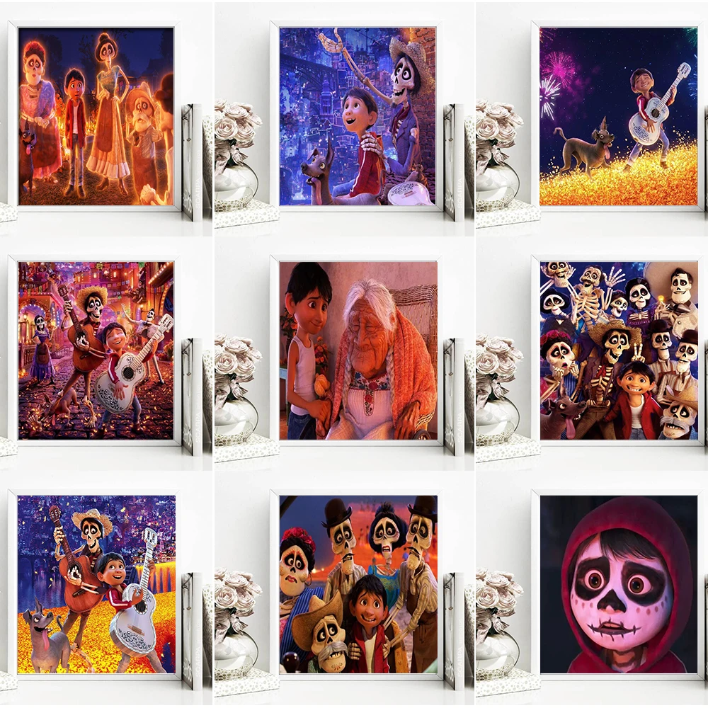 

Disney's New 5D DIY Diamond Painting Rhinestone Cross Stitch Set "Travel Around" Cartoon Mosaic Home Decoration Painting
