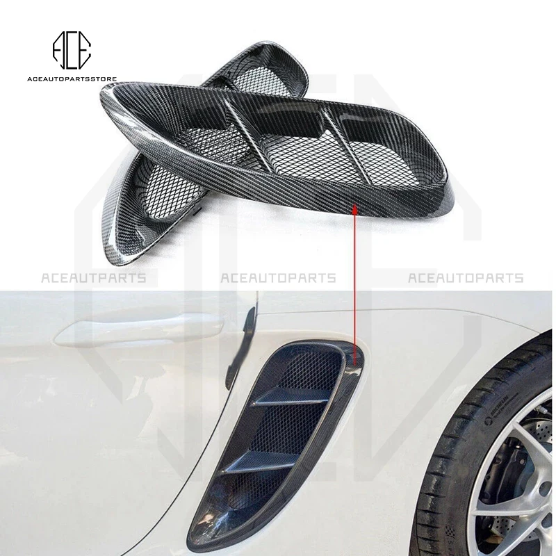 Боковое крыло из настоящего углеродного волокна Крышка вентиляционного