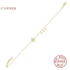 CANNER анис, звезда змеевидный браслет из стерлингового серебра 925 пробы браслет для женщин Pulseras Mujer браслеты подвески золотые ювелирные изделия