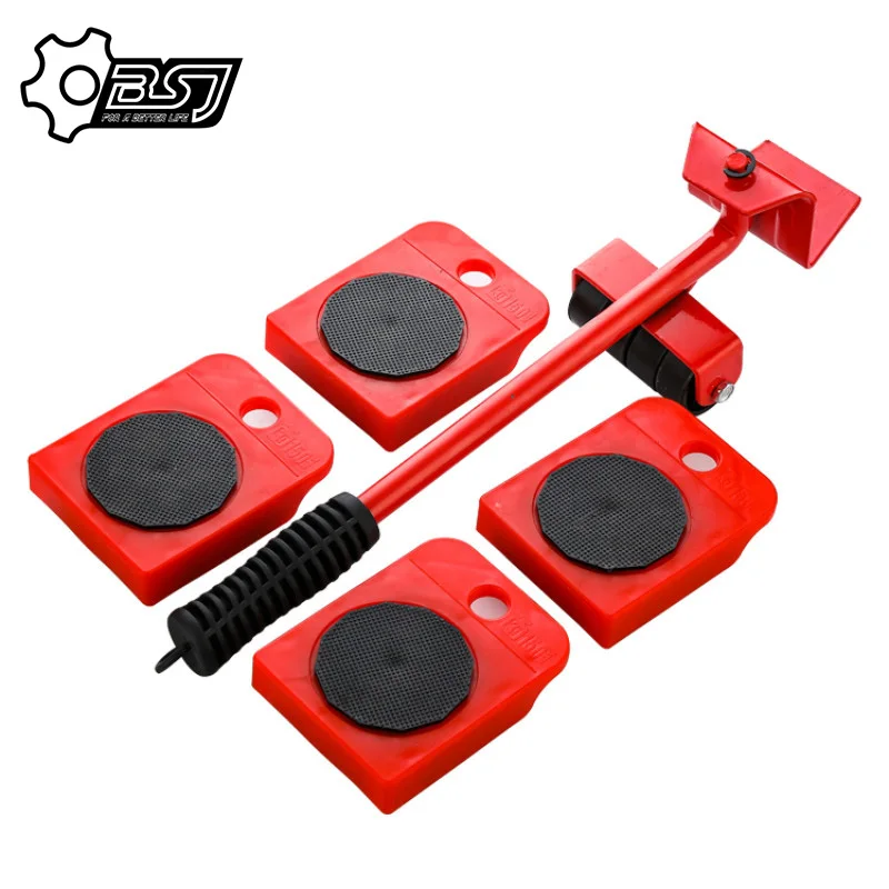 

Home Trolley Lift And Move Slides Kit Easily System For Furniture 5 Packs Tool Set Furniture Lifter Transport set Heavy mover