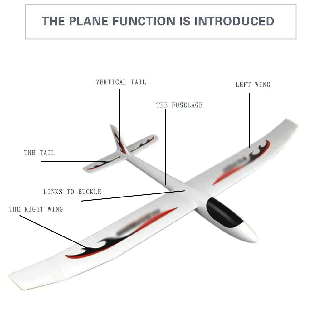 

FX707 hand thrown remote control aircraft EPP foam 1200mm wingspan aircraft fixed wing aircraft kit version, boy outdoors drones